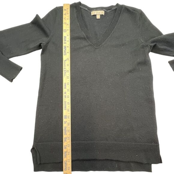 Banana Republic Women's Merino Wool V Neck Pullover Sweater Black Size Medium - Picture 6 of 8